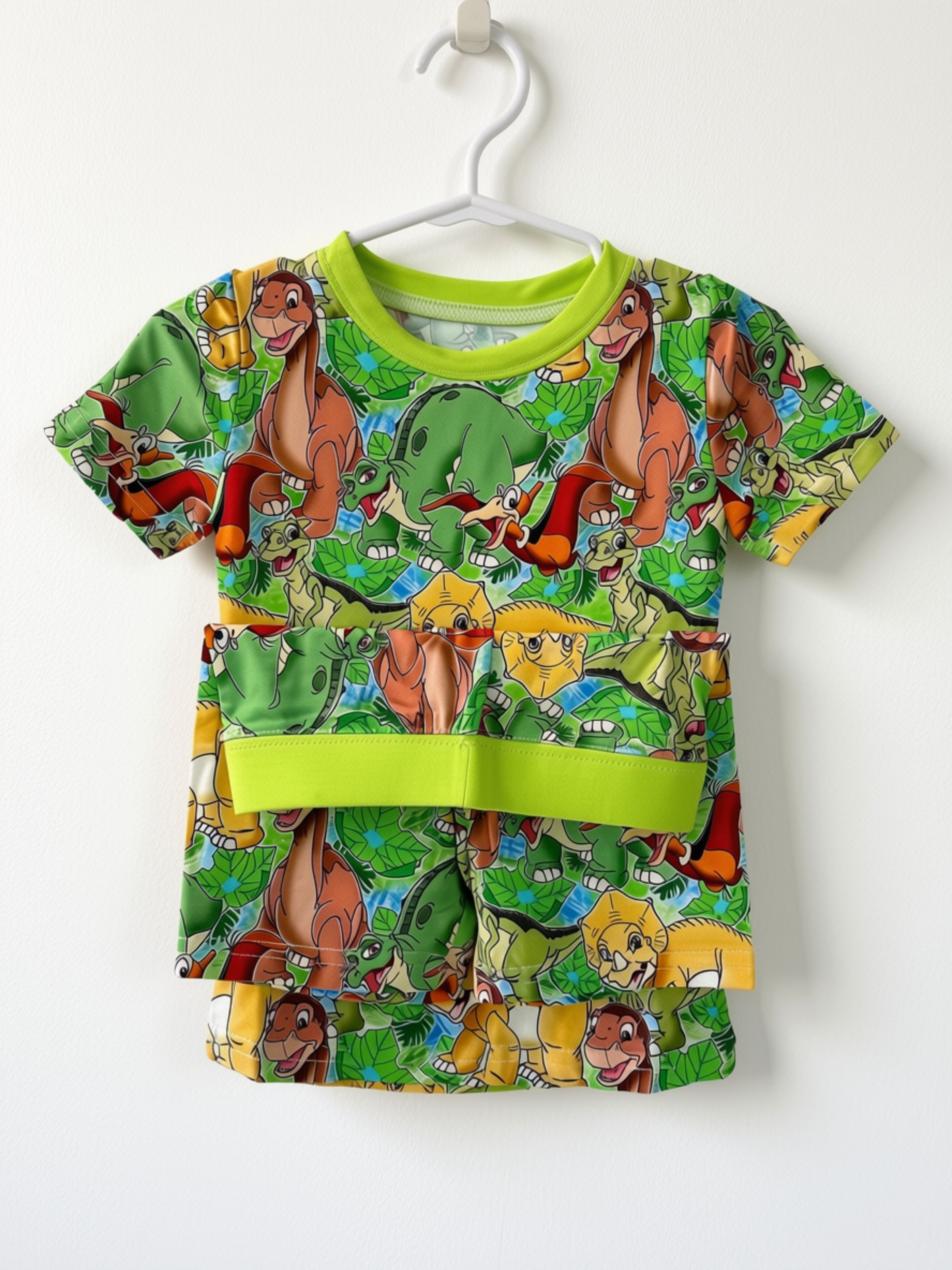 Land Before Time Short Sleeve Shirt & Shorts Bamboo Set