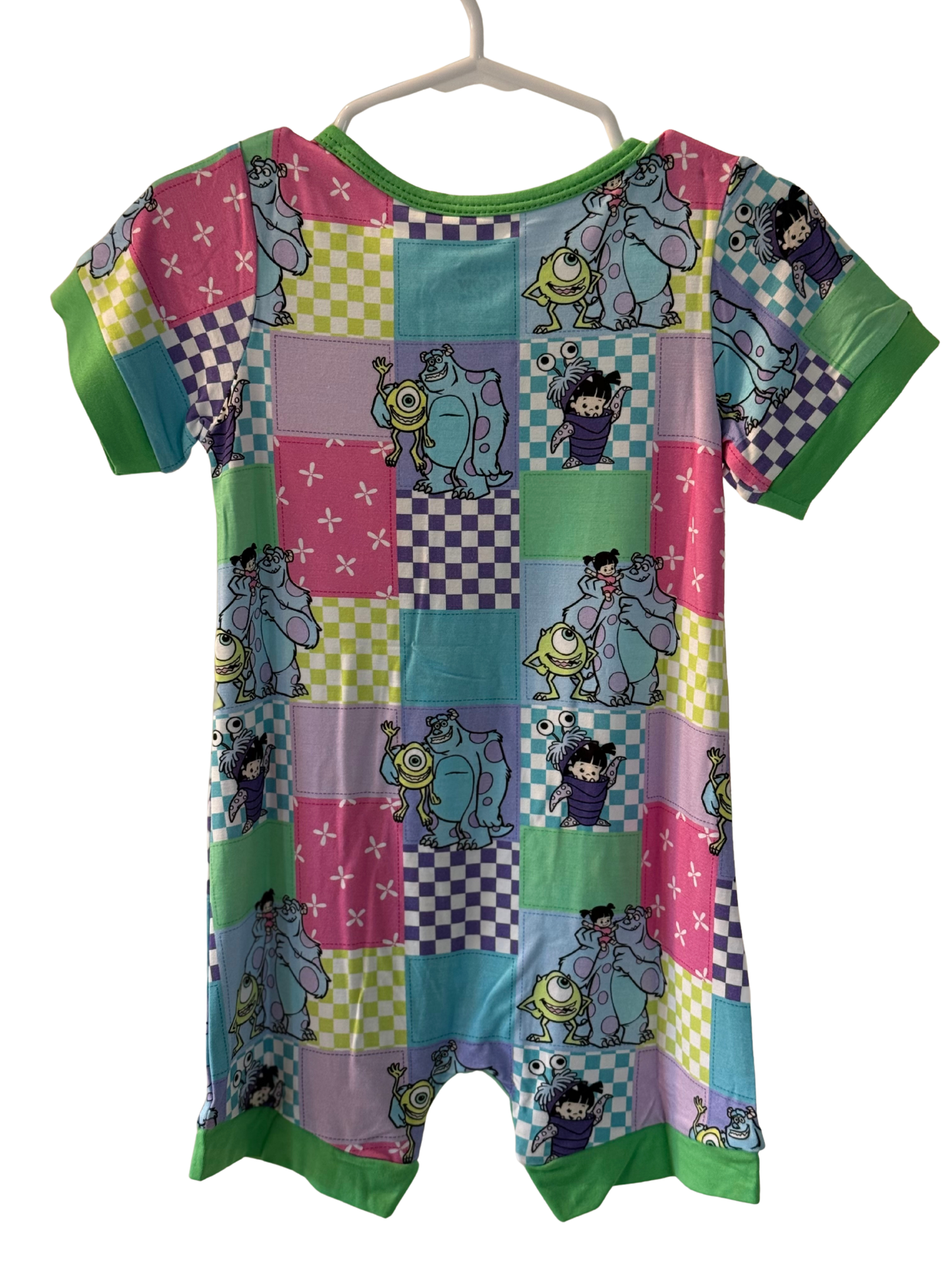 Monsters Inc. Patchwork Short Sleeve Bamboo Shortie