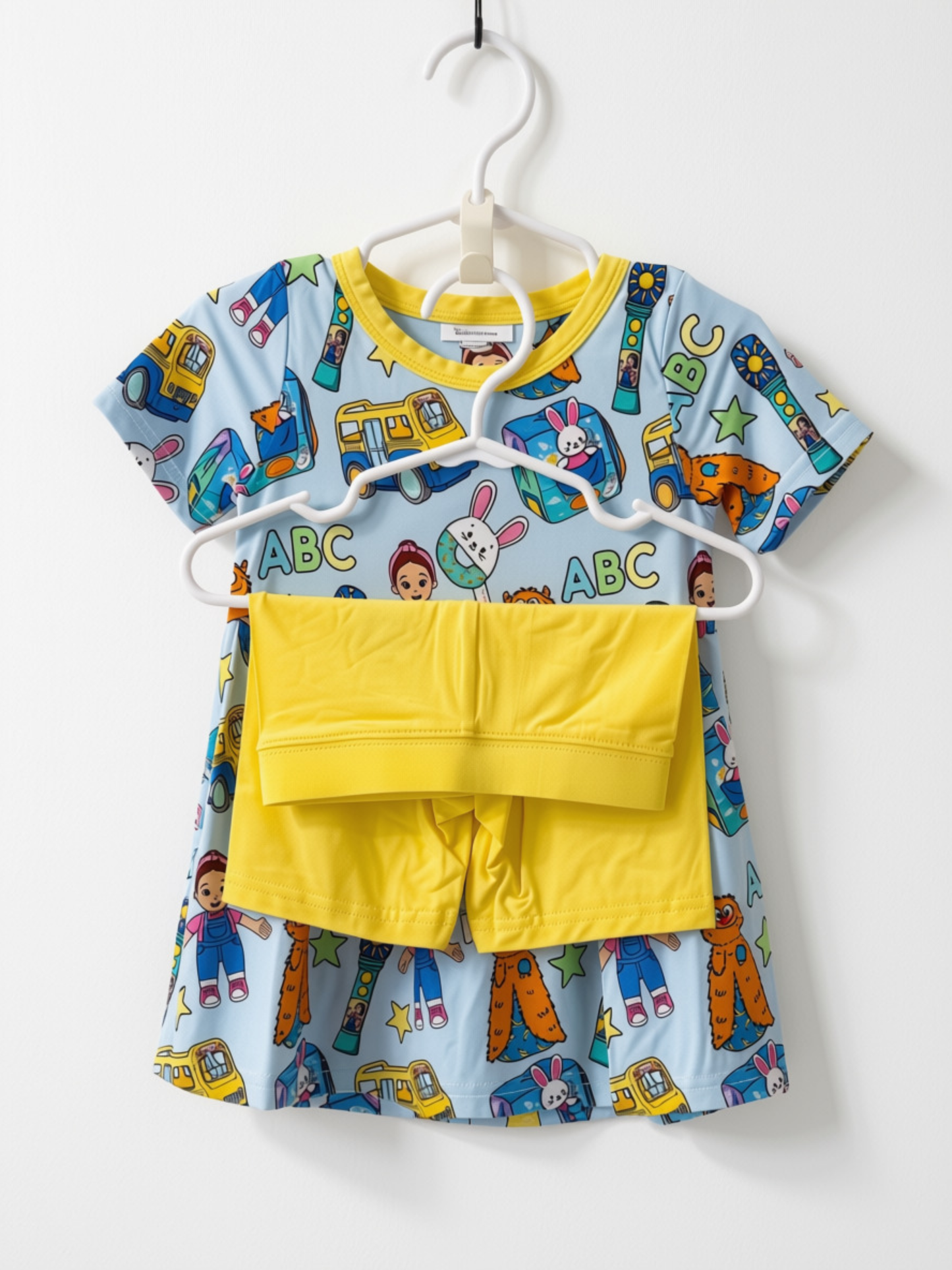 Ms. Rachel ABC Bamboo Dress Top & Shorts Set