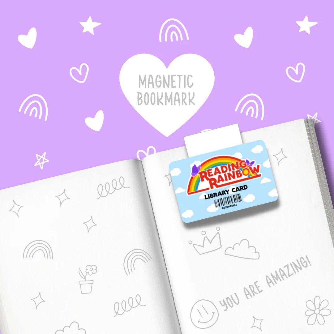 Reading Rainbow Library Card | Magnetic Bookmark