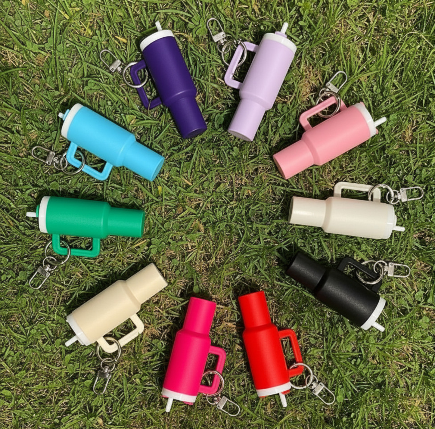 Mini Tumbler Chapstick Holder Keychain