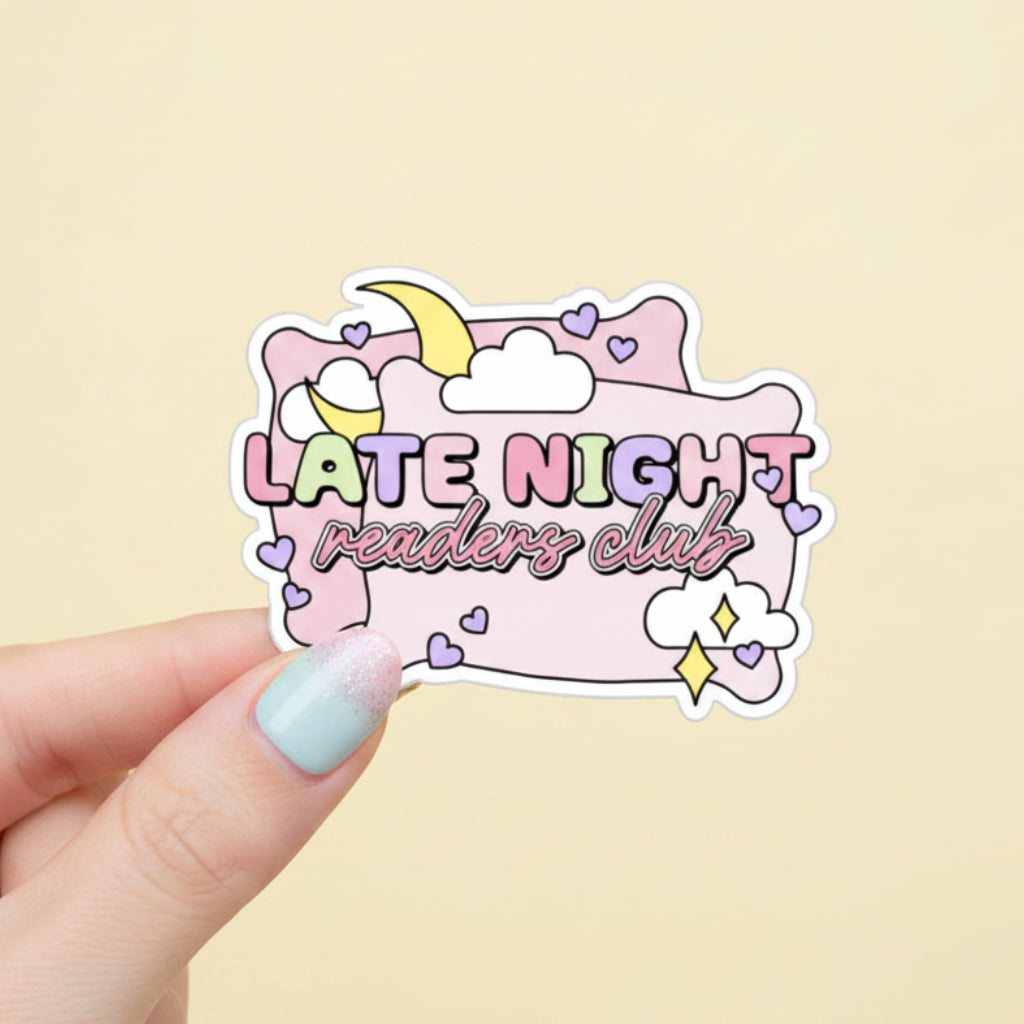 Late Night Readers Club | Sticker Die Cut