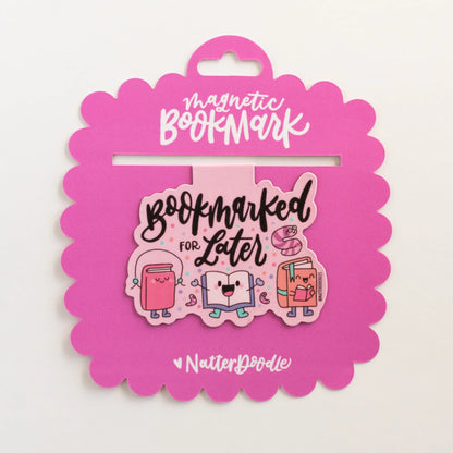 Bookmarked For Later Magnetic Bookmark – Funny Reader Gift