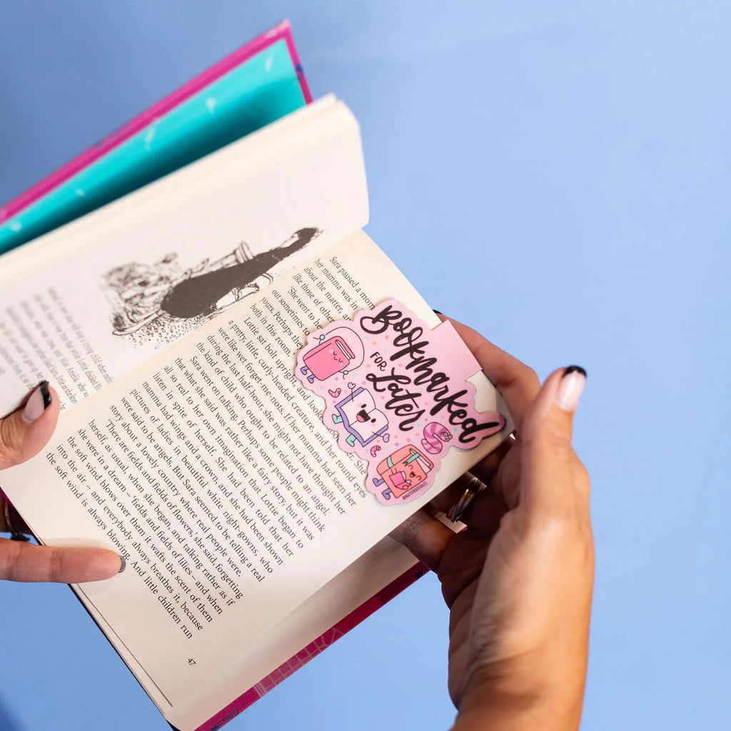 Bookmarked For Later Magnetic Bookmark – Funny Reader Gift