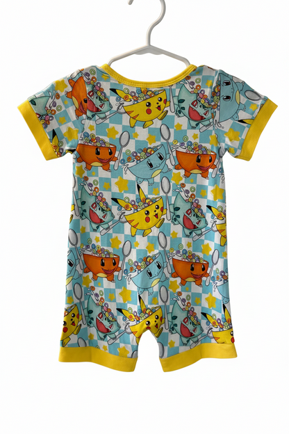 Pokémon Cereal Short Sleeve Bamboo Shortie - 6-12 months