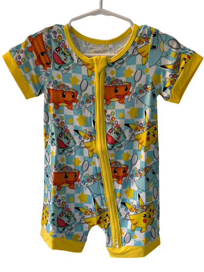 Pokémon Cereal Short Sleeve Bamboo Shortie - 6-12 months