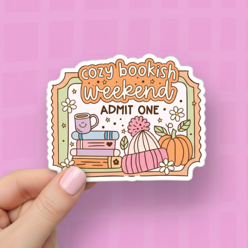 Cozy Bookish Weekend | Sticker Die Cut