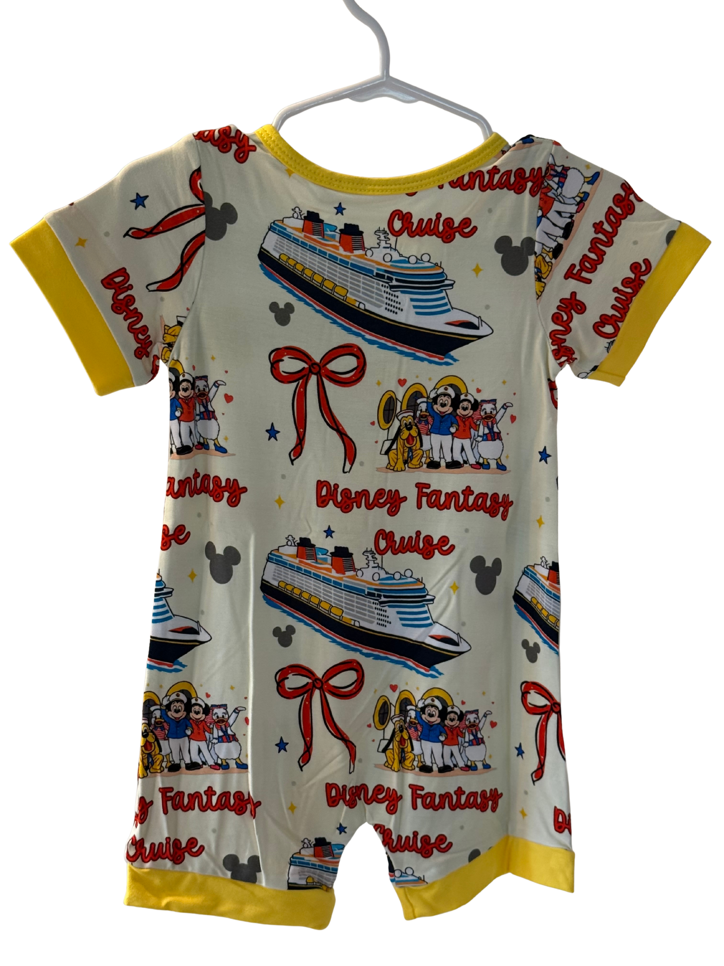 Disney Fantasy Cruise Short Sleeve Bamboo Shortie - 6-12 months
