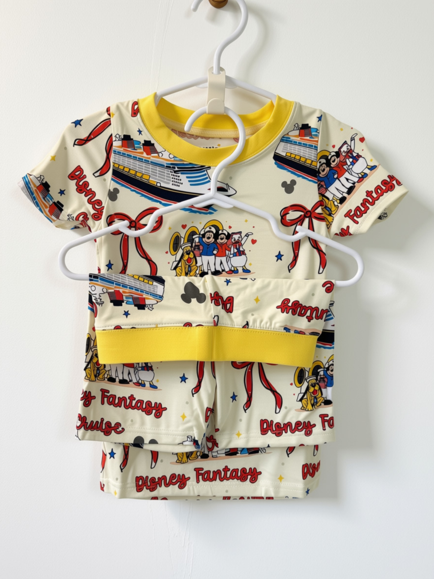 Disney Fantasy Cruise Short Sleeve Shirt & Shorts Bamboo Set