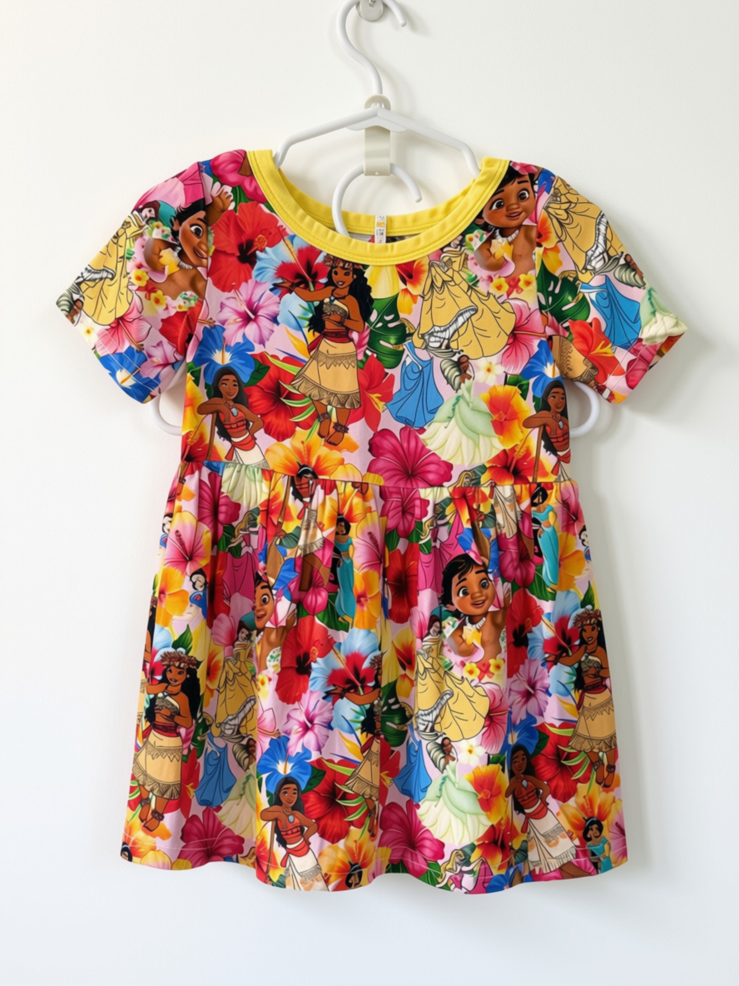 Disney Princess Floral Bamboo Dress Top & Shorts Set - 3T