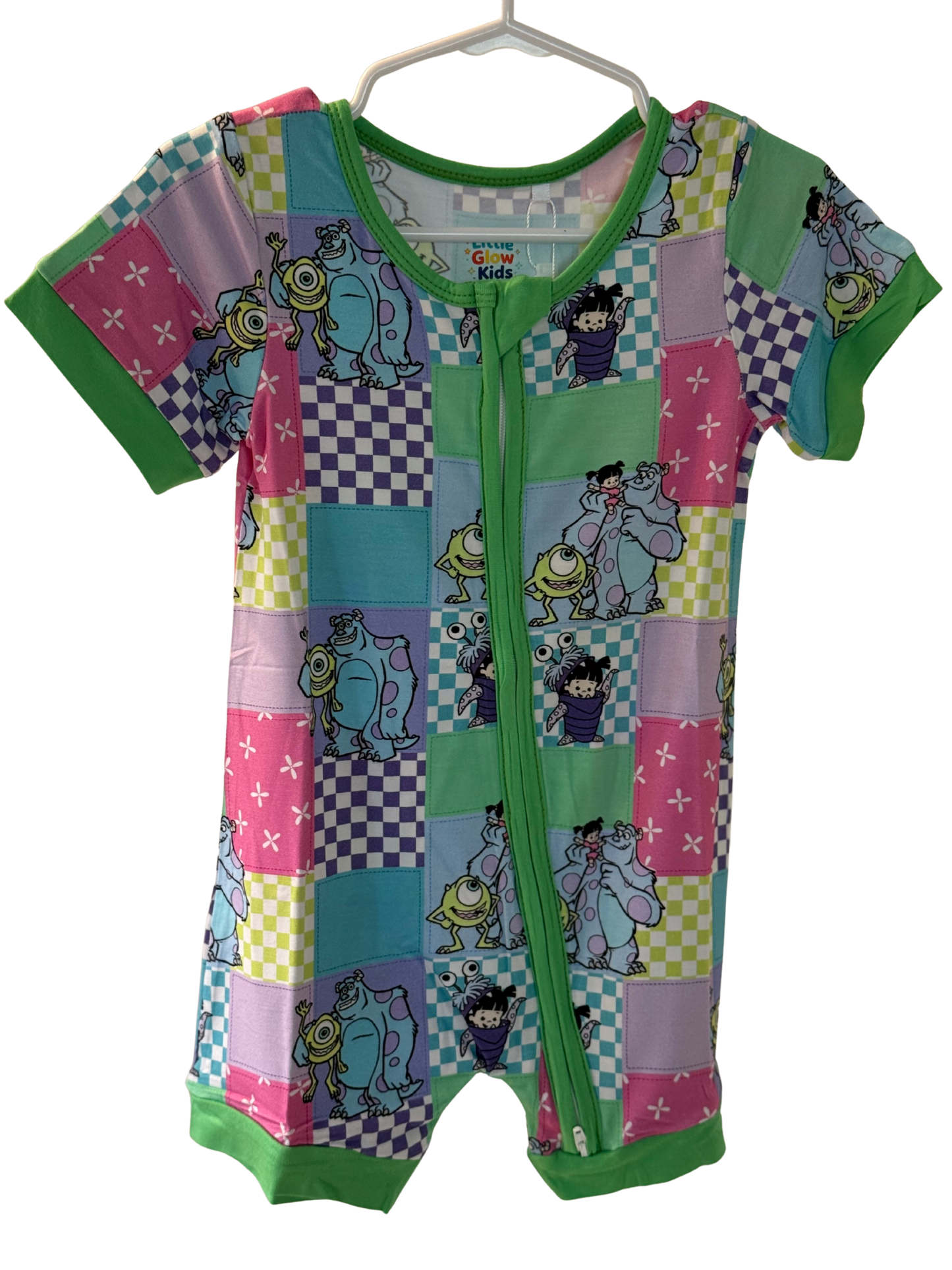 Monsters Inc. Patchwork Short Sleeve Bamboo Shortie