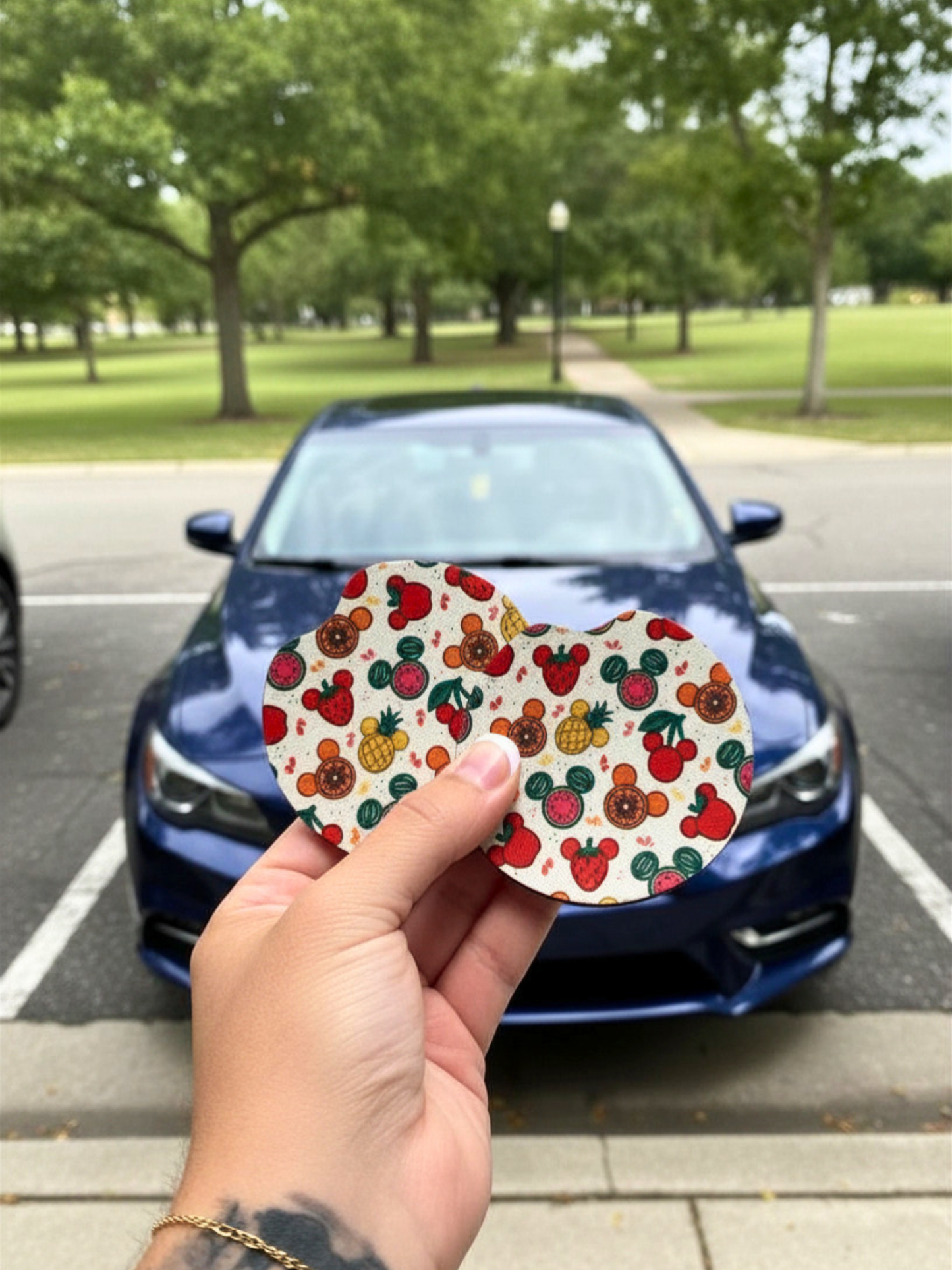 Mouse Head Car Coaster Set – Babble & Co Exclusive