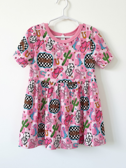 Howdy Cowgirl Bamboo Dress Top & Shorts Set