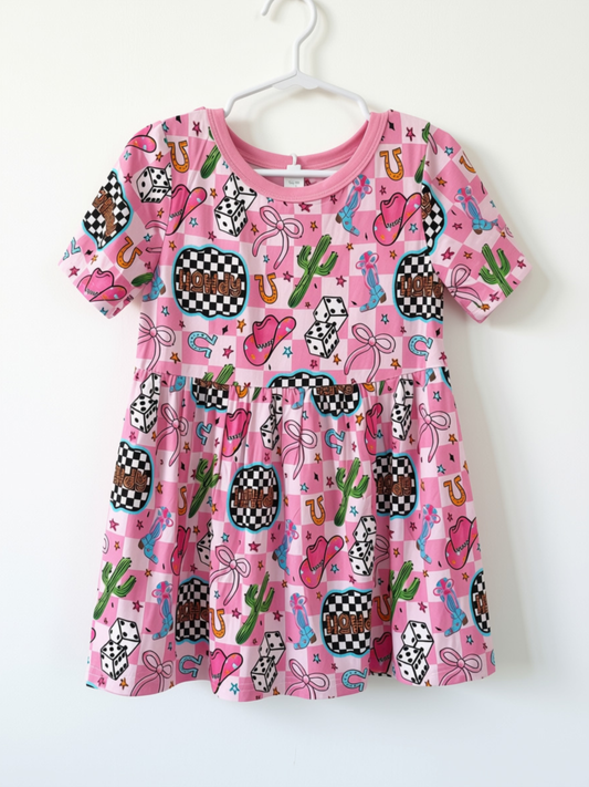 Howdy Cowgirl Bamboo Dress Top & Shorts Set