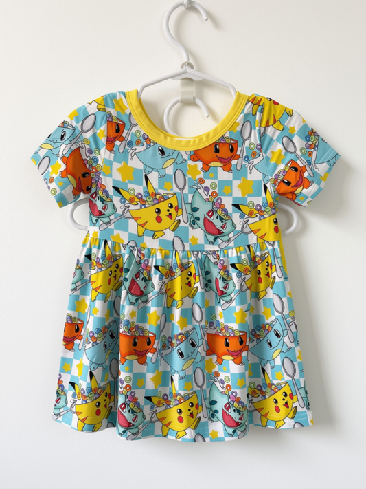 Pokémon Cereal Bamboo Dress Top & Shorts Set