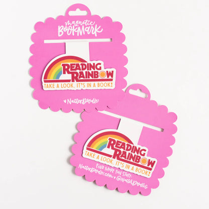 Reading Rainbow Magnetic Bookmark – Nostalgic Bookish Gift