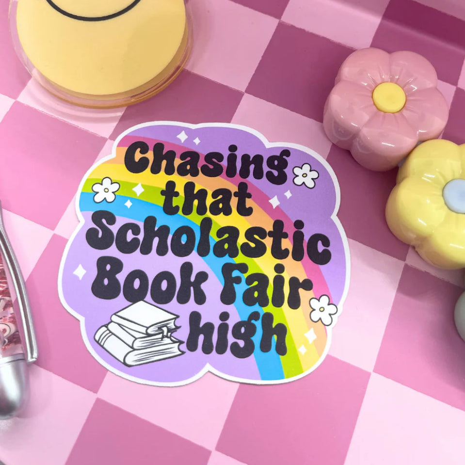 Chasing Scholastic Book Fair| Sticker Die Cut
