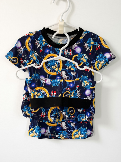 Sonic the Hedgehog Short Sleeve Shirt & Shorts Bamboo Set