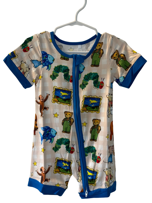 Storybook Friends Short Sleeve Bamboo Shortie