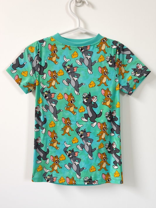 Tom & Jerry Short Sleeve Shirt & Shorts Bamboo Set