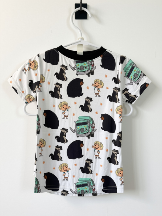 Trash Truck Short Sleeve Shirt & Shorts Bamboo Set