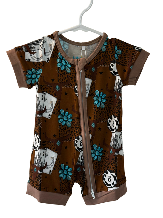 Western Short Sleeve Bamboo Shortie