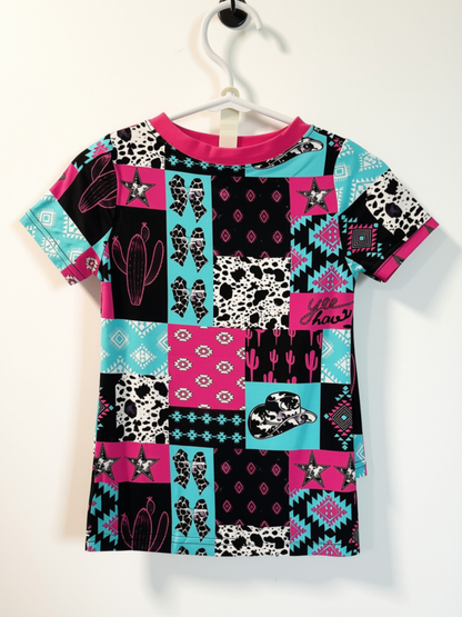 Western Girl Short Sleeve Shirt & Shorts Bamboo Set